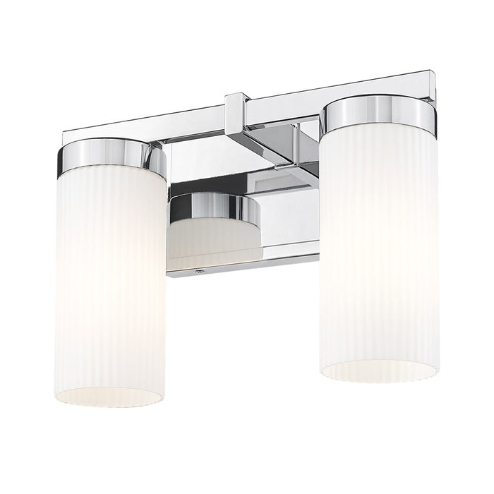 Z-Lite Danica 2 Light Vanity, Chrome/White