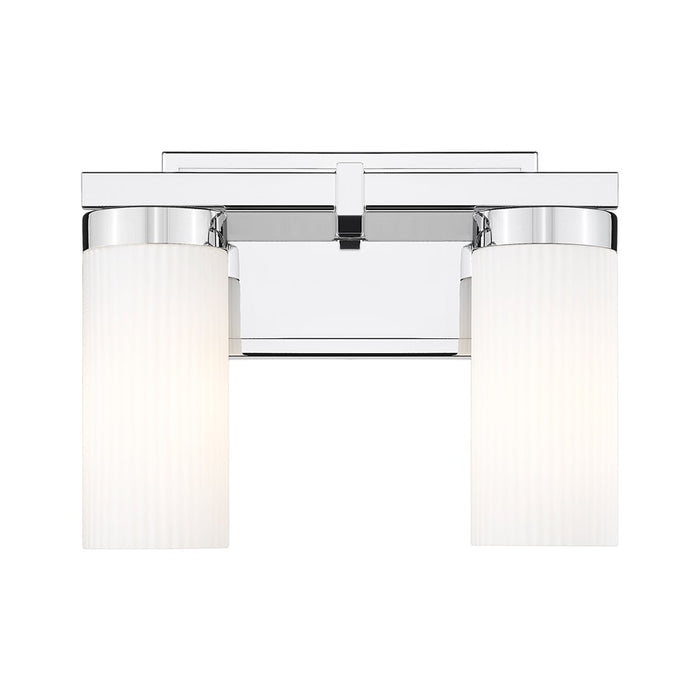 Z-Lite Danica 2 Light Vanity, Chrome/White