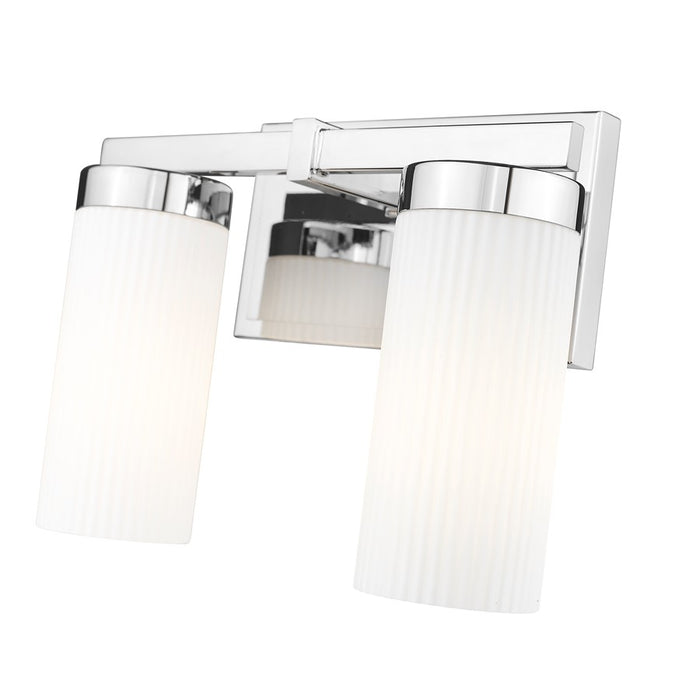 Z-Lite Danica 2 Light Vanity, Chrome/White