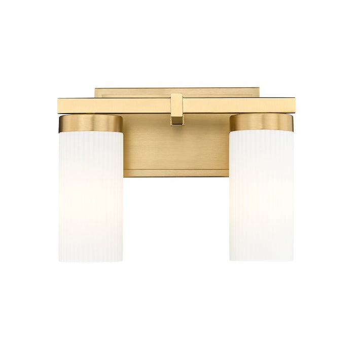 Z-Lite Danica 2 Light 11.75" Vanity, Modern Gold/White