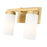 Z-Lite Danica 2 Light 11.75" Vanity, Modern Gold/White