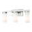 Z-Lite Danica 3 Light Vanity, Chrome/White - 3044-3V-CH