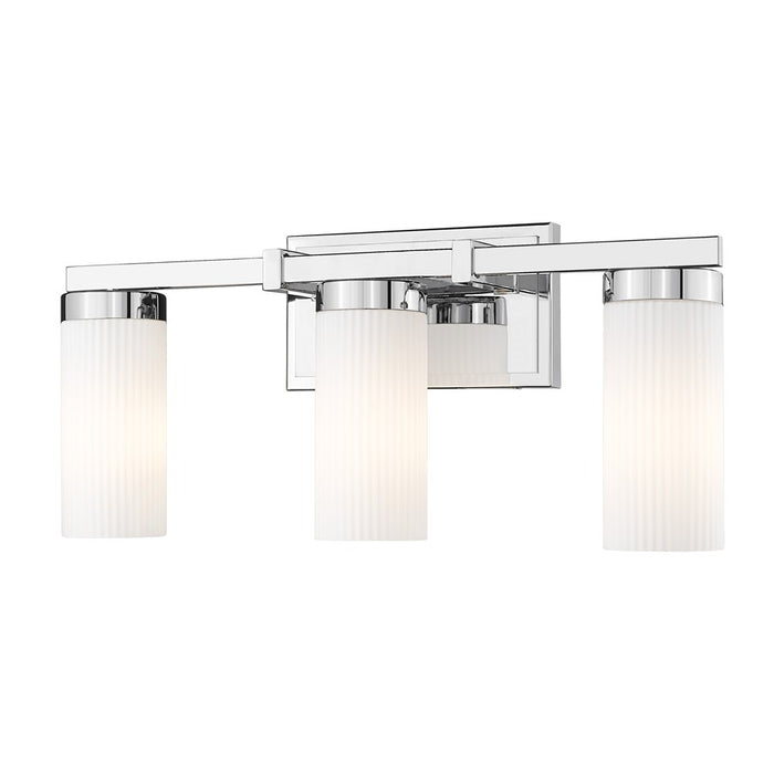 Z-Lite Danica 3 Light Vanity, Chrome/White - 3044-3V-CH