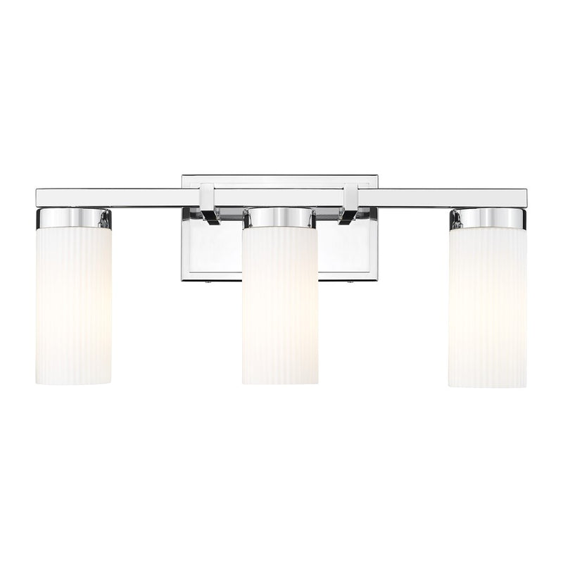 Z-Lite Danica 3 Light Vanity, Chrome/White