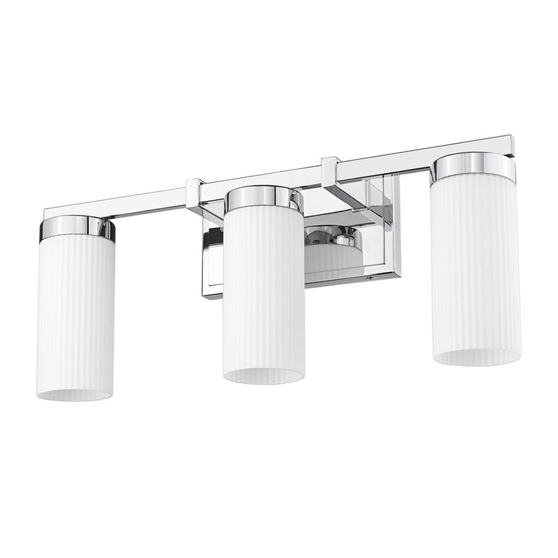Z-Lite Danica 3 Light Vanity, Chrome/White