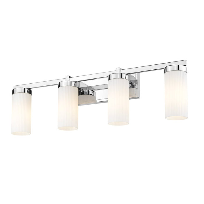 Z-Lite Danica 4 Light Vanity, Chrome/White