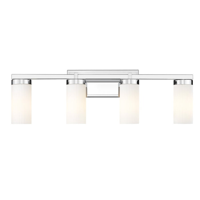 Z-Lite Danica 4 Light Vanity, Chrome/White