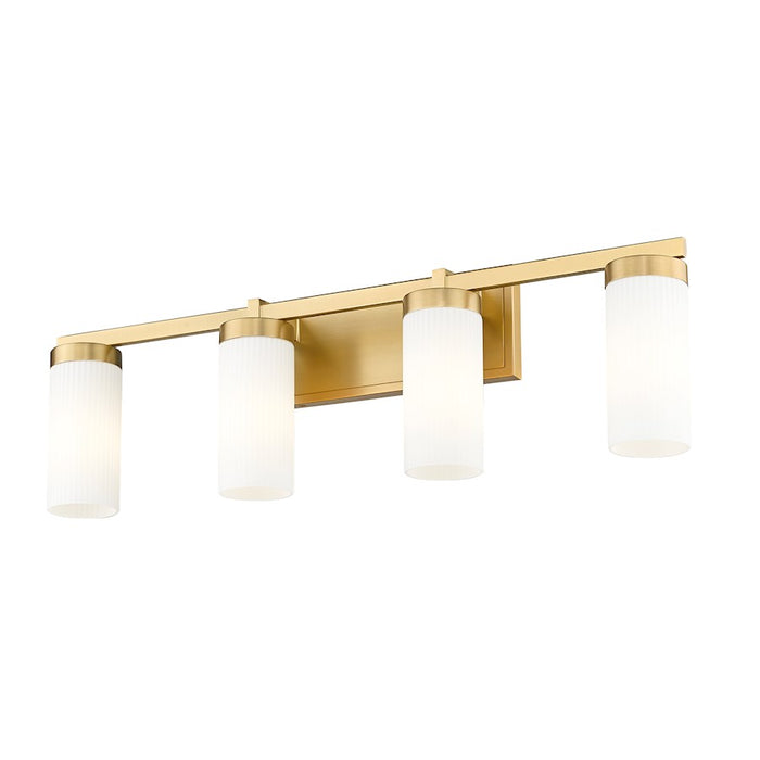 Z-Lite Danica 4 Light 29.5" Vanity, Modern Gold/White