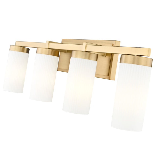 Z-Lite Danica 4 Light 29.5" Vanity, Modern Gold/White