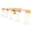 Z-Lite Danica 5 Light 38.75" Vanity, Modern Gold/White