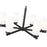 Z-Lite Danica 6 Light 26" Chandelier, Matte Black/White