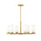 Z-Lite Danica 6 Light 26" Chandelier, Modern Gold/White - 3044-6MGLD