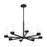 Z-Lite Danica 8 Light 31.5" Chandelier, Matte Black/White