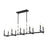 Z-Lite Kaden 10 Light Linear Chandelier, Matte Black/Alabaster - 3045-10L-MB