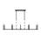 Z-Lite Kaden 10 Light Linear Chandelier, Matte Black/Alabaster