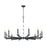 Z-Lite Kaden 12 Light Chandelier, Matte Black/Alabaster - 3045-12MB