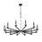 Z-Lite Kaden 12 Light Chandelier, Matte Black/Alabaster