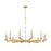 Z-Lite Kaden 12 Light Chandelier, Modern Gold/Alabaster - 3045-12MGLD