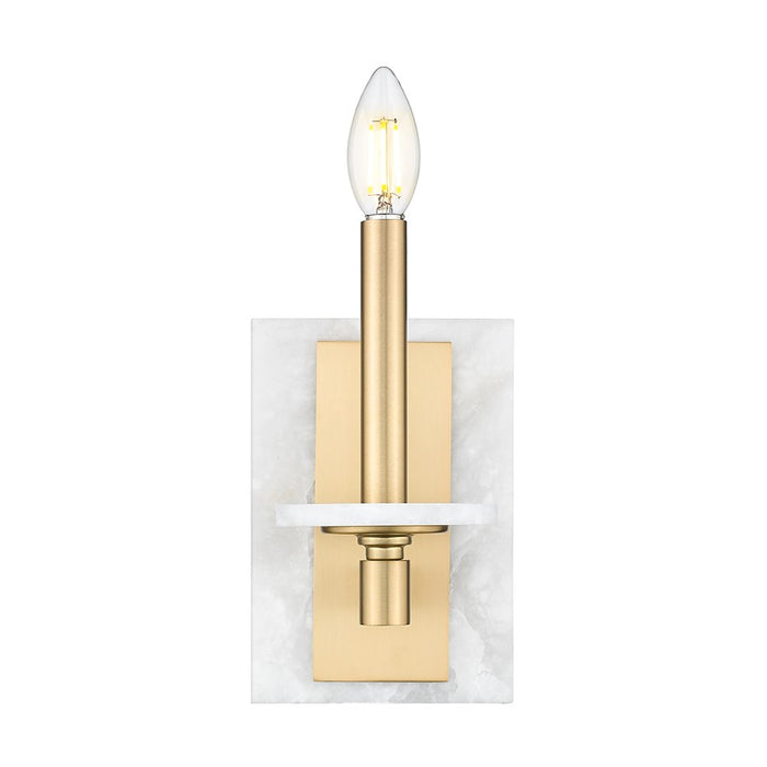 Z-Lite Kaden 1 Light Wall Sconce, Modern Gold/Alabaster - 3045-1S-MGLD