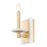 Z-Lite Kaden 1 Light Wall Sconce, Modern Gold/Alabaster