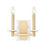 Z-Lite Kaden 2 Light Wall Sconce, Modern Gold/Alabaster - 3045-2S-MGLD