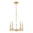 Z-Lite Kaden 5 Light Chandelier, Modern Gold/Alabaster - 3045-5MGLD