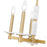 Z-Lite Kaden 5 Light Chandelier, Modern Gold/Alabaster