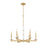 Z-Lite Kaden 6 Light Chandelier, Modern Gold/Alabaster - 3045-6MGLD