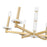 Z-Lite Kaden 6 Light Chandelier, Modern Gold/Alabaster