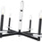Z-Lite Kaden 8 Light Chandelier, Matte Black/Alabaster