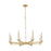 Z-Lite Kaden 8 Light Chandelier, Modern Gold/Alabaster