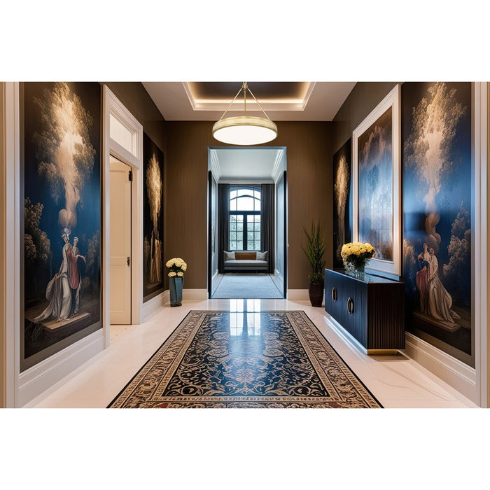 Z-Lite Quinn 3 Light 32" Pendant, Modern Gold/White