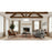 Z-Lite Quinn 3 Light 32" Pendant, Satin Nickel/White