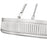 Z-Lite Quinn 3 Light 32" Pendant, Satin Nickel/White