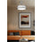 Z-Lite Quinn 1 Light Semi Flush Mount, Satin Nickel/White
