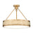 Z-Lite Quinn 3 Light Semi Flush Mount, Modern Gold/White - 3046SF22-MGLD-LED