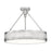 Z-Lite Quinn 3 Light Semi Flush Mount, Satin Nickel/White - 3046SF22-SN-LED