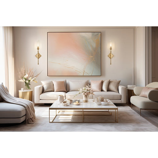 Z-Lite Esme 1 Light Wall Sconce, Modern Gold/Clear