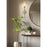 Z-Lite Esme 1 Light Wall Sconce, Modern Gold/Clear