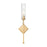 Z-Lite Esme 1 Light Wall Sconce, Modern Gold/Clear