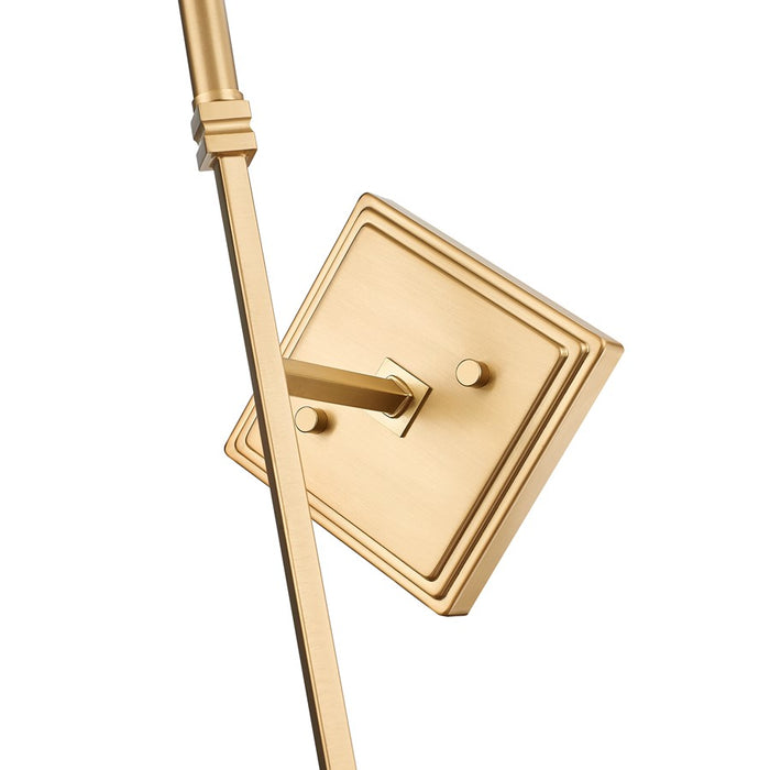 Z-Lite Esme 1 Light Wall Sconce, Modern Gold/Clear