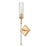 Z-Lite Esme 1 Light Wall Sconce, Modern Gold/Clear