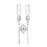 Z-Lite Esme 2 Light Wall Sconce, Brushed Nickel/Clear