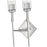 Z-Lite Esme 2 Light Wall Sconce, Brushed Nickel/Clear