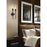 Z-Lite Esme 2 Light Wall Sconce, Matte Black/Clear