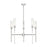 Z-Lite Esme 5 Light Chandelier, Brushed Nickel/Clear - 3047-5BN