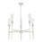 Z-Lite Esme 5 Light Chandelier, Brushed Nickel/Clear