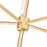 Z-Lite Esme 5 Light Chandelier, Modern Gold/Clear
