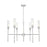 Z-Lite Esme 6 Light Chandelier, Brushed Nickel/Clear - 3047-6BN