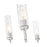 Z-Lite Esme 6 Light Chandelier, Brushed Nickel/Clear